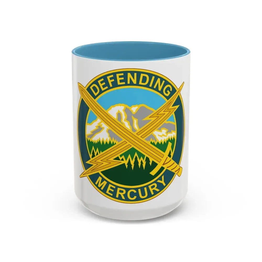 56 Information Operations Group (U.S. Army) Accent Coffee Mug 15oz Light Blue - Go Mug Yourself