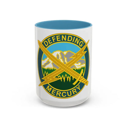 56 Information Operations Group (U.S. Army) Accent Coffee Mug 15oz Light Blue - Go Mug Yourself