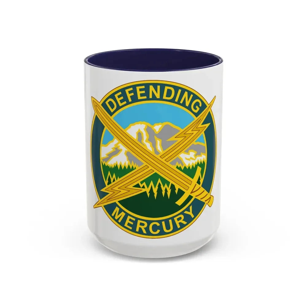 56 Information Operations Group (U.S. Army) Accent Coffee Mug 15oz Navy - Go Mug Yourself