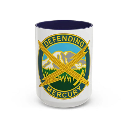 56 Information Operations Group (U.S. Army) Accent Coffee Mug 15oz Navy - Go Mug Yourself