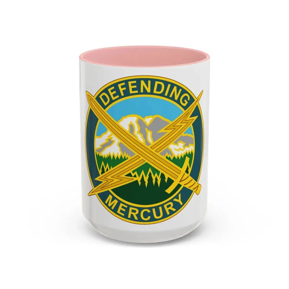 56 Information Operations Group (U.S. Army) Accent Coffee Mug 15oz Pink - Go Mug Yourself