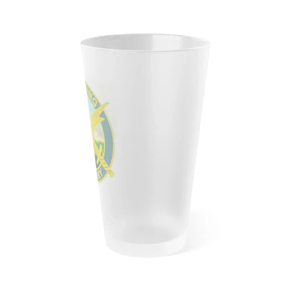 56 Information Operations Group (U.S. Army) Frosted Pint Glass 16oz - Go Mug Yourself