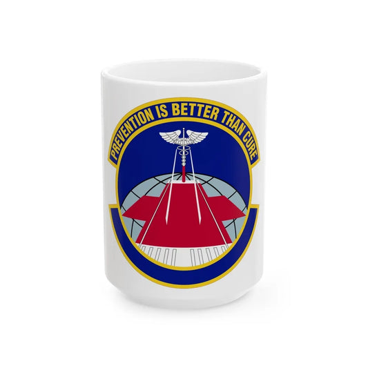 56 Operational Medical Readiness Squadron AETC (U.S. Air Force) White Coffee Mug-15oz-Go Mug Yourself