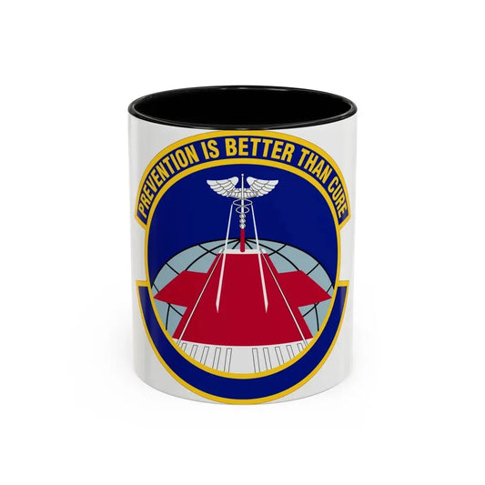 56 Operational Medical Readiness Squadron AETC (U.S. Air Force) Accent Coffee Mug 11oz Black - Go Mug Yourself