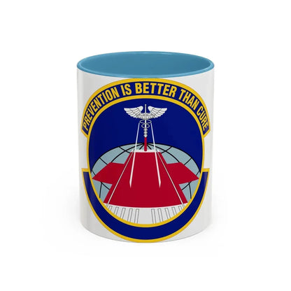 56 Operational Medical Readiness Squadron AETC (U.S. Air Force) Accent Coffee Mug 11oz Light Blue - Go Mug Yourself
