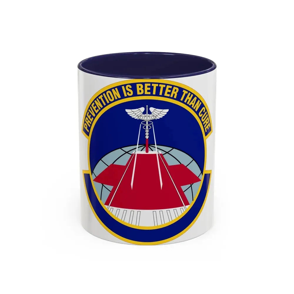 56 Operational Medical Readiness Squadron AETC (U.S. Air Force) Accent Coffee Mug 11oz Navy - Go Mug Yourself