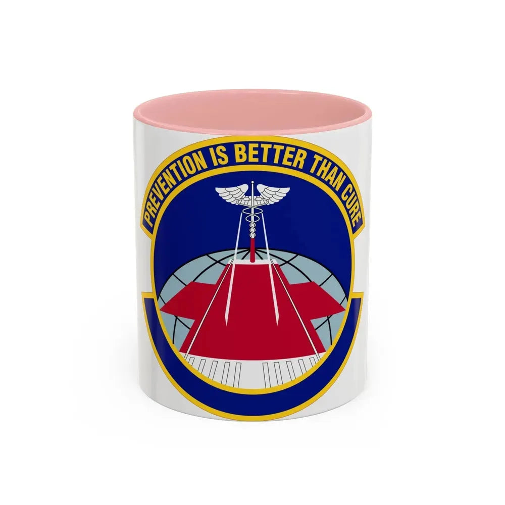 56 Operational Medical Readiness Squadron AETC (U.S. Air Force) Accent Coffee Mug 11oz Pink - Go Mug Yourself