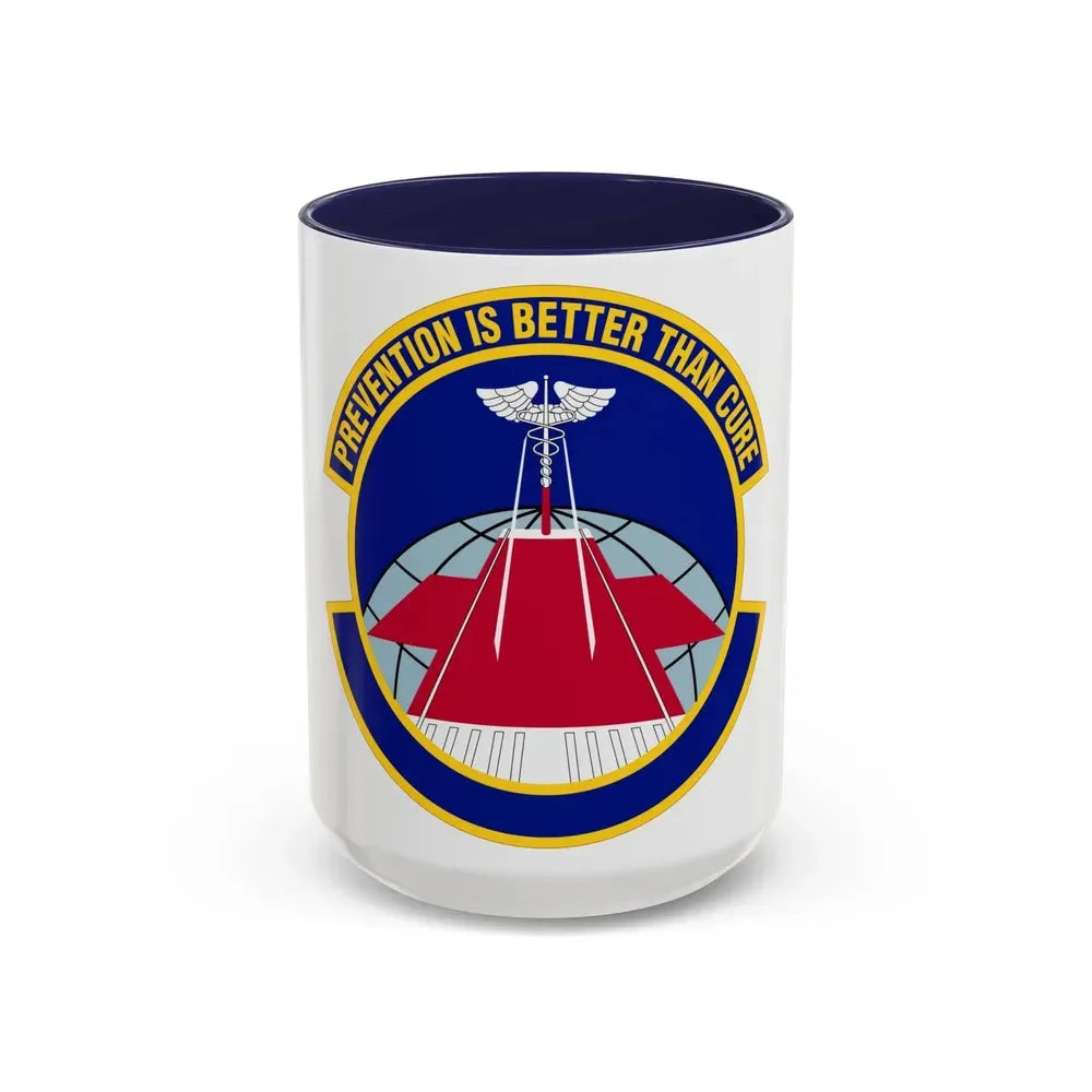 56 Operational Medical Readiness Squadron AETC (U.S. Air Force) Accent Coffee Mug 15oz Navy - Go Mug Yourself