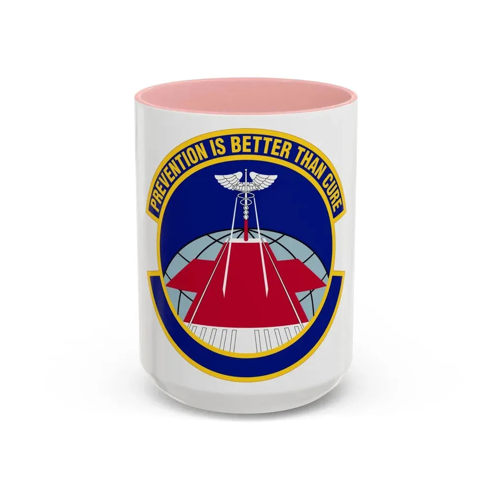 56 Operational Medical Readiness Squadron AETC (U.S. Air Force) Accent Coffee Mug 15oz Pink - Go Mug Yourself