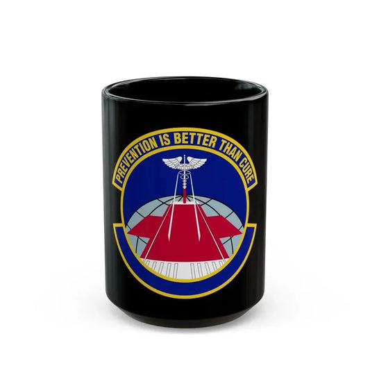 56 Operational Medical Readiness Squadron AETC (U.S. Air Force) Black Coffee Mug 15oz - Go Mug Yourself