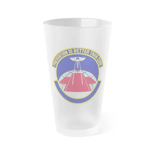 56 Operational Medical Readiness Squadron AETC (U.S. Air Force) Frosted Pint Glass 16oz 16oz Frosted - Go Mug Yourself