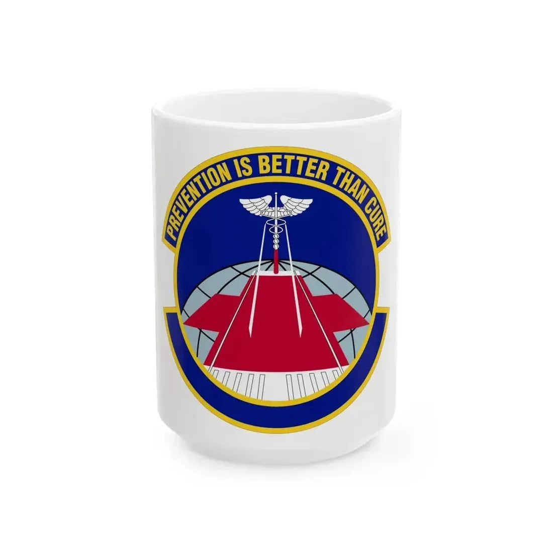 56 Operational Medical Readiness Squadron AETC (U.S. Air Force) White Coffee Mug 15oz - Go Mug Yourself
