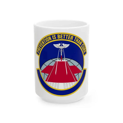 56 Operational Medical Readiness Squadron AETC (U.S. Air Force) White Coffee Mug 15oz - Go Mug Yourself