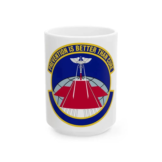 56 Operational Medical Readiness Squadron AETC (U.S. Air Force) White Coffee Mug 15oz - Go Mug Yourself