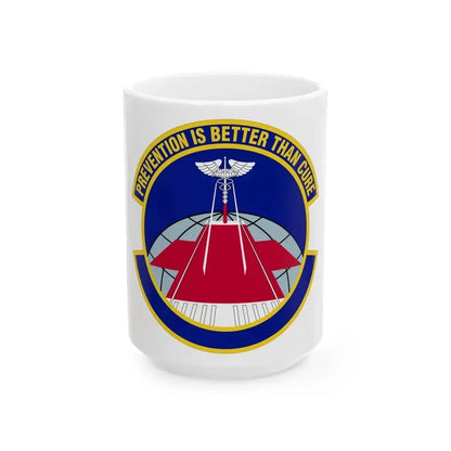56 Operational Medical Readiness Squadron AETC (U.S. Air Force) White Coffee Mug 15oz - Go Mug Yourself