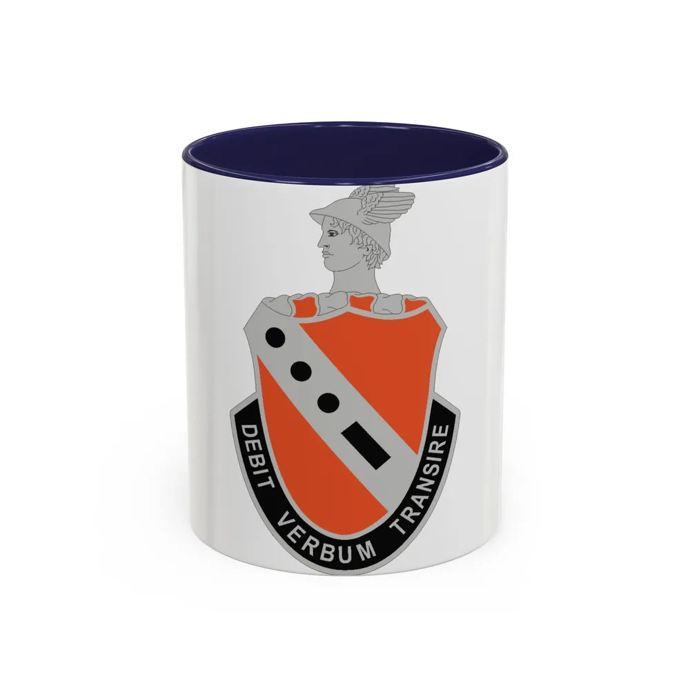 56 Signal Battalion (U.S. Army) Accent Coffee Mug-11oz-Navy-Go Mug Yourself