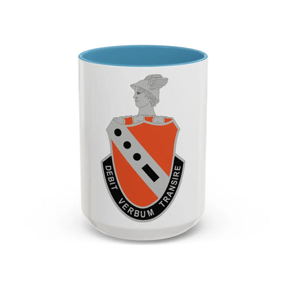 56 Signal Battalion (U.S. Army) Accent Coffee Mug-15oz-Light Blue-Go Mug Yourself