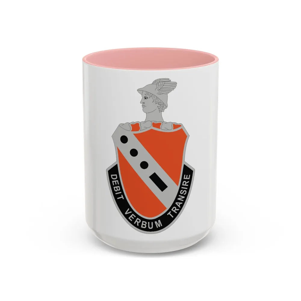 56 Signal Battalion (U.S. Army) Accent Coffee Mug-15oz-Pink-Go Mug Yourself