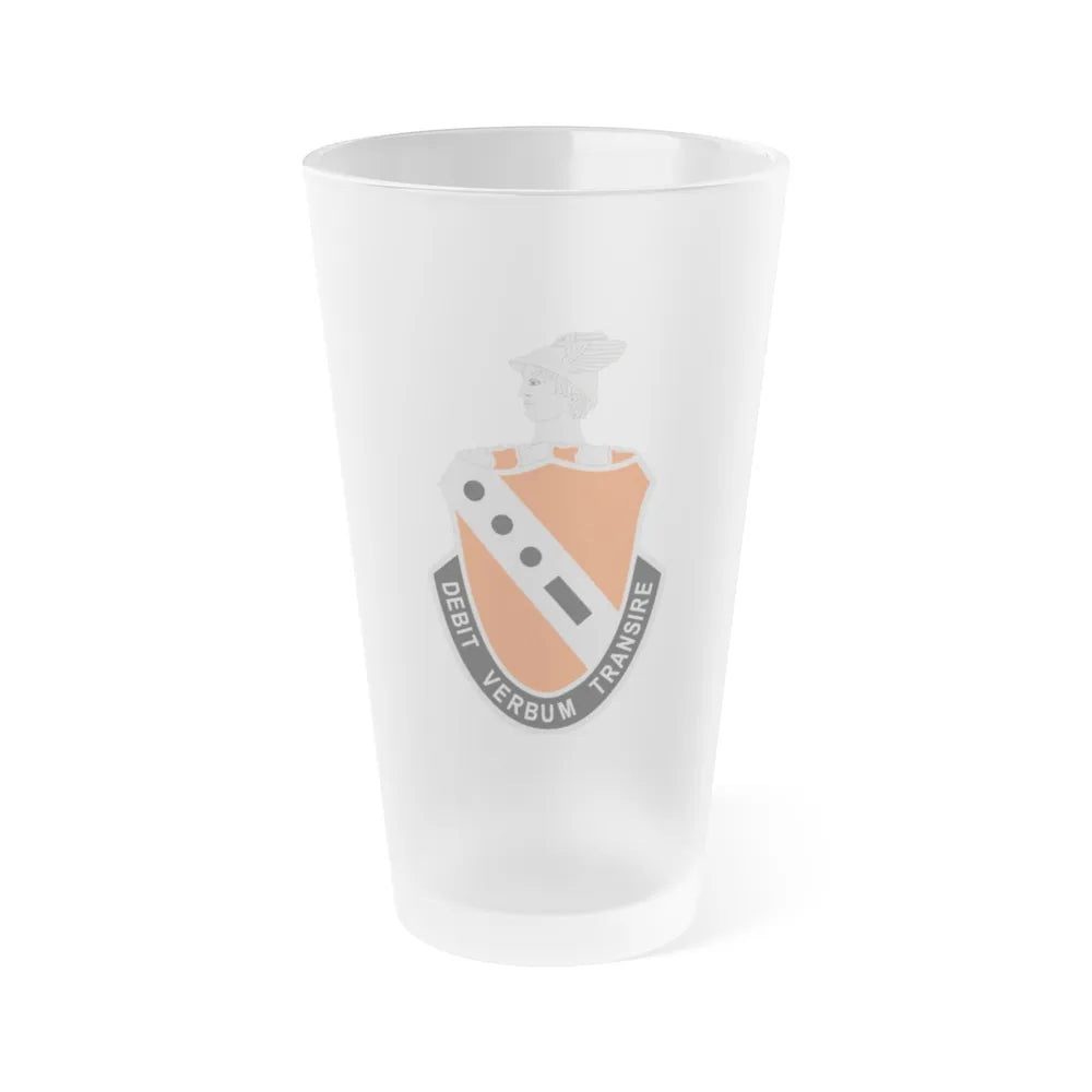 56 Signal Battalion (U.S. Army) Frosted Pint Glass 16oz-Go Mug Yourself