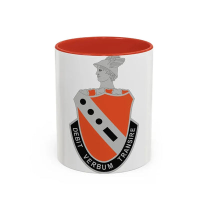 56 Signal Battalion (U.S. Army) Accent Coffee Mug 11oz Red - Go Mug Yourself