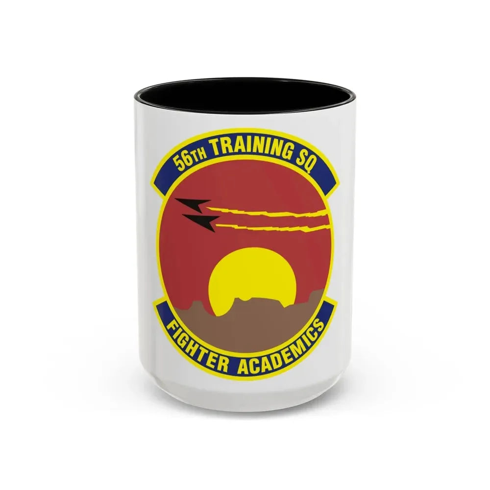 56 Training Squadron AETC (U.S. Air Force) Accent Coffee Mug 15oz Black - Go Mug Yourself