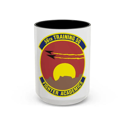 56 Training Squadron AETC (U.S. Air Force) Accent Coffee Mug 15oz Black - Go Mug Yourself