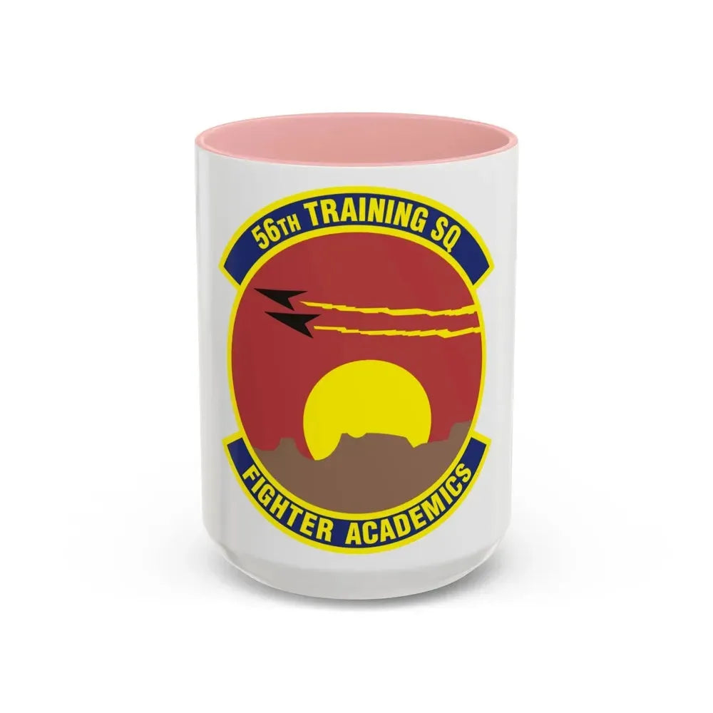 56 Training Squadron AETC (U.S. Air Force) Accent Coffee Mug 15oz Pink - Go Mug Yourself