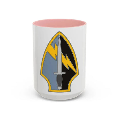 560 Battlefield Surveillance Brigade 2 (U.S. Army) Accent Coffee Mug 15oz Pink - Go Mug Yourself