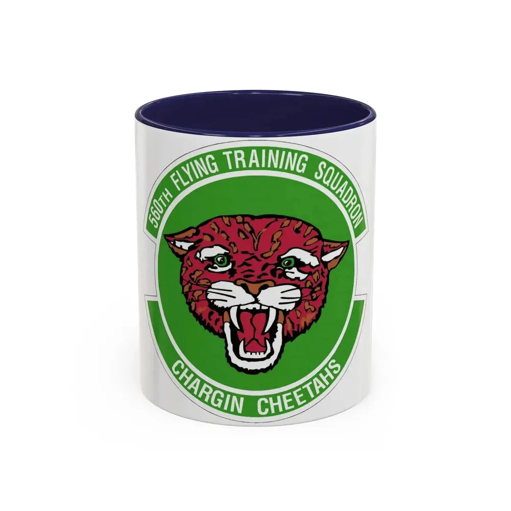 560 Flying Training Squadron AETC (U.S. Air Force) Accent Coffee Mug 11oz Navy - Go Mug Yourself