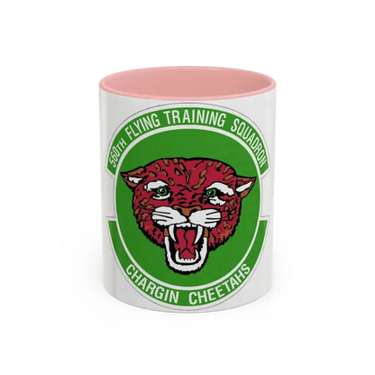560 Flying Training Squadron AETC (U.S. Air Force) Accent Coffee Mug 11oz Pink - Go Mug Yourself
