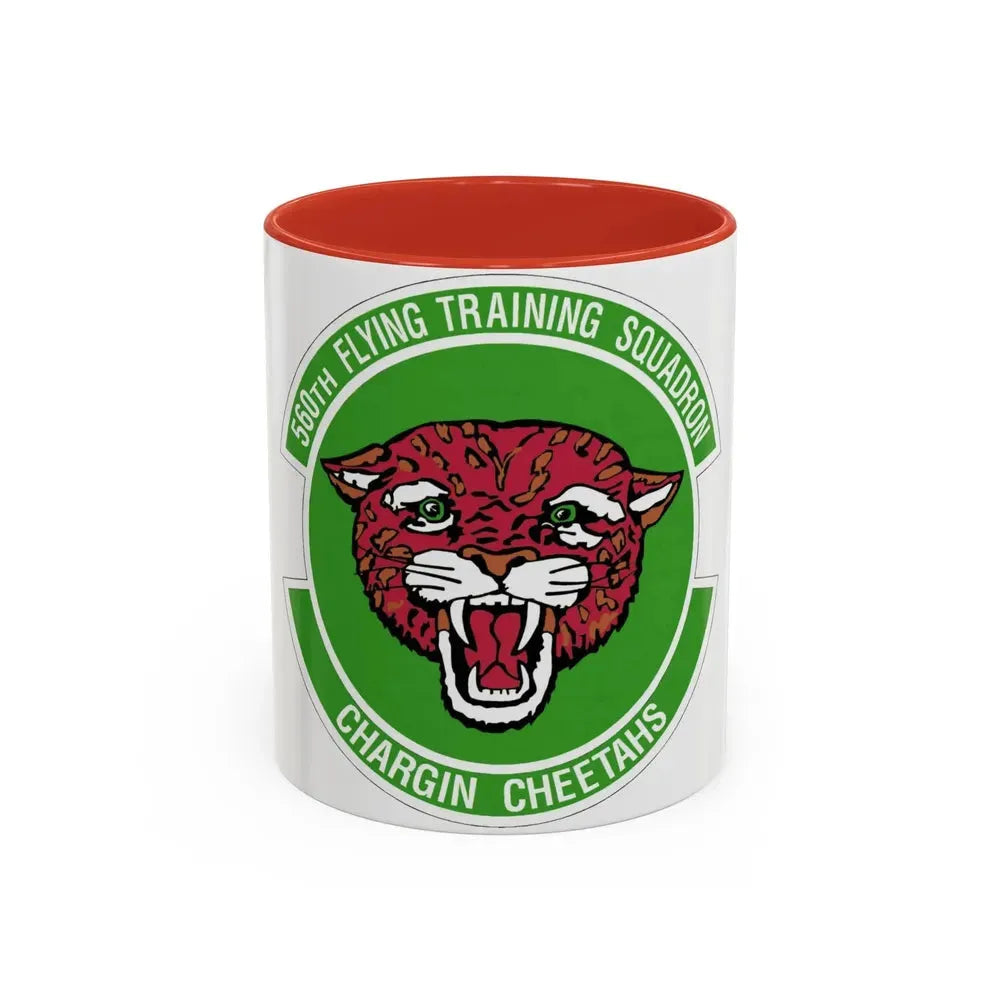 560 Flying Training Squadron AETC (U.S. Air Force) Accent Coffee Mug 11oz Red - Go Mug Yourself