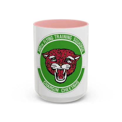 560 Flying Training Squadron AETC (U.S. Air Force) Accent Coffee Mug 15oz Pink - Go Mug Yourself