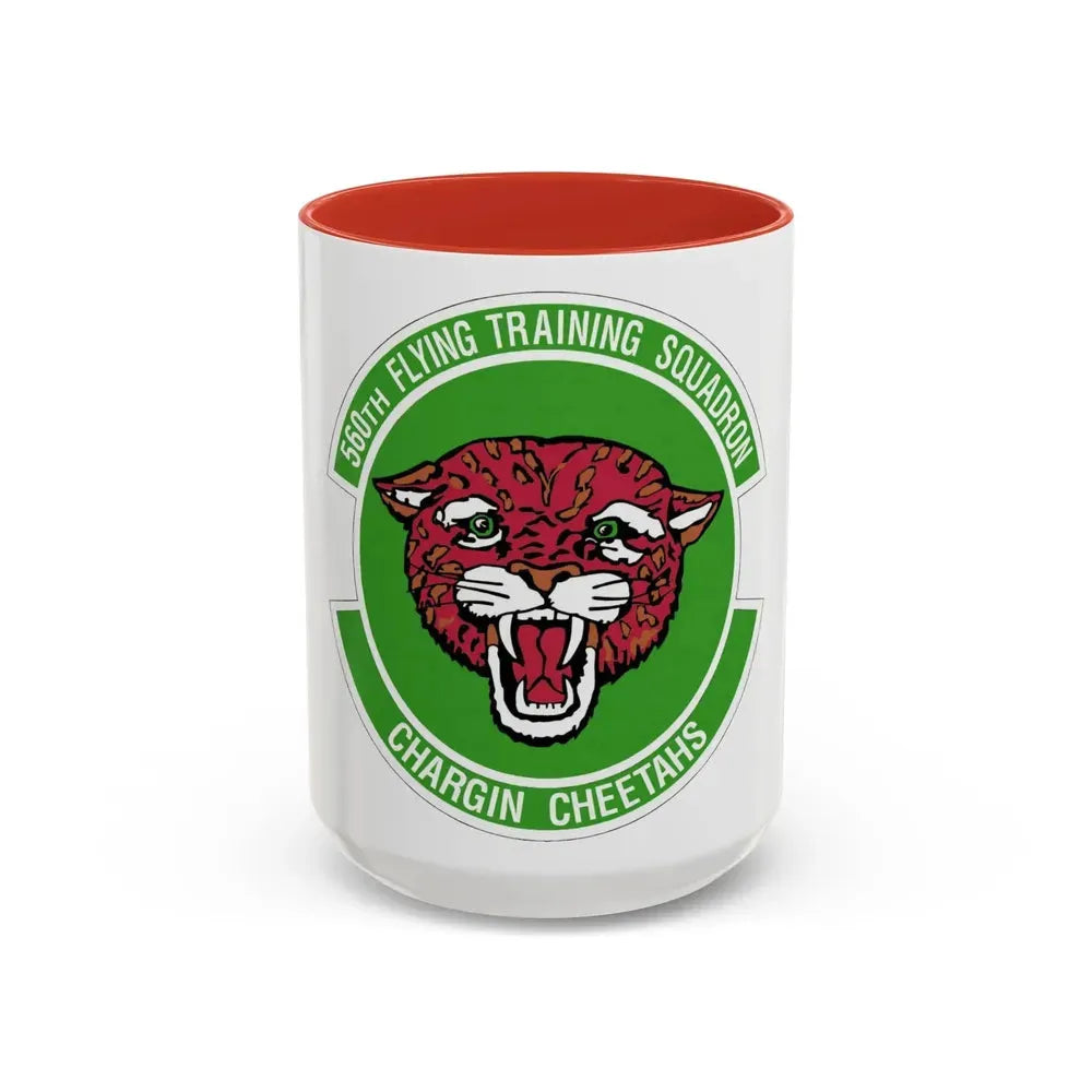 560 Flying Training Squadron AETC (U.S. Air Force) Accent Coffee Mug 15oz Red - Go Mug Yourself