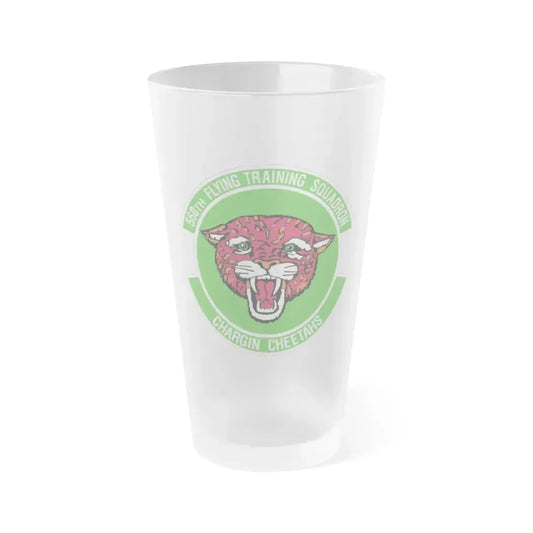 560 Flying Training Squadron AETC (U.S. Air Force) Frosted Pint Glass 16oz 16oz Frosted - Go Mug Yourself