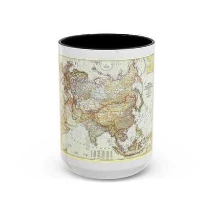 Asia and Adjacent Areas (1951) (Map) Accent Coffee Mug