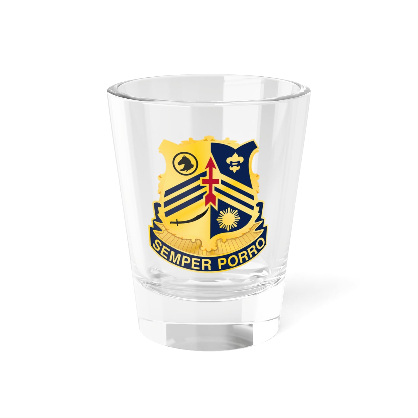 105 Cavalry Regiment (U.S. Army) Shot Glass 1.5oz