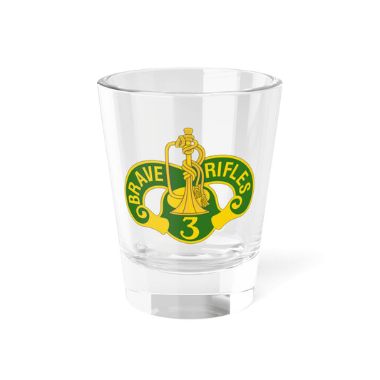 3 Cavalry Regiment 2 (U.S. Army) Shot Glass 1.5oz