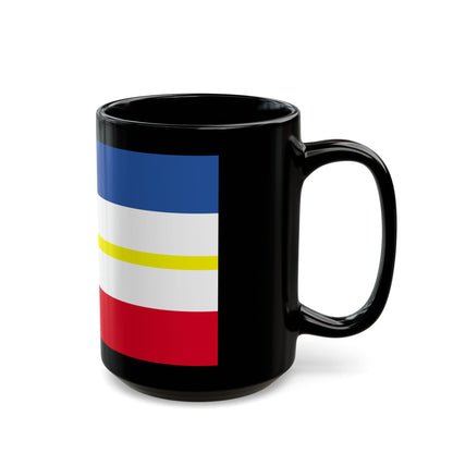 Flag of Mecklenburg Vorpommern Germany - Black Coffee Mug-Go Mug Yourself