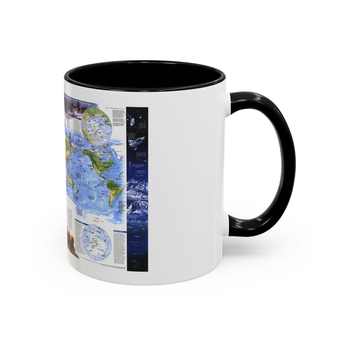 World Map - Exploration (1998) (Map) Accent Coffee Mug