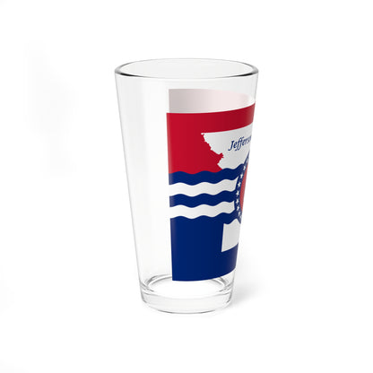 Flag of Jefferson City Missouri (United States) Pint Glass 16oz