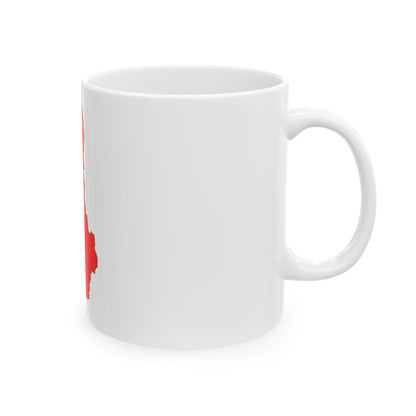 Albania-Flagmap (Albania) White Coffee Mug
