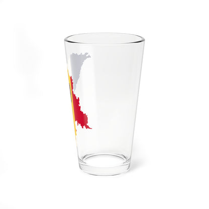 Flag map of Moldova (Moldova) Pint Glass 16oz