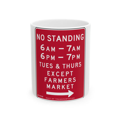 NYCDOT SP-592B (New York) (Road Sign) White Coffee Mug