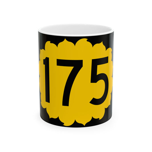 K-175 (Kansas) (Road Sign) White Coffee Mug