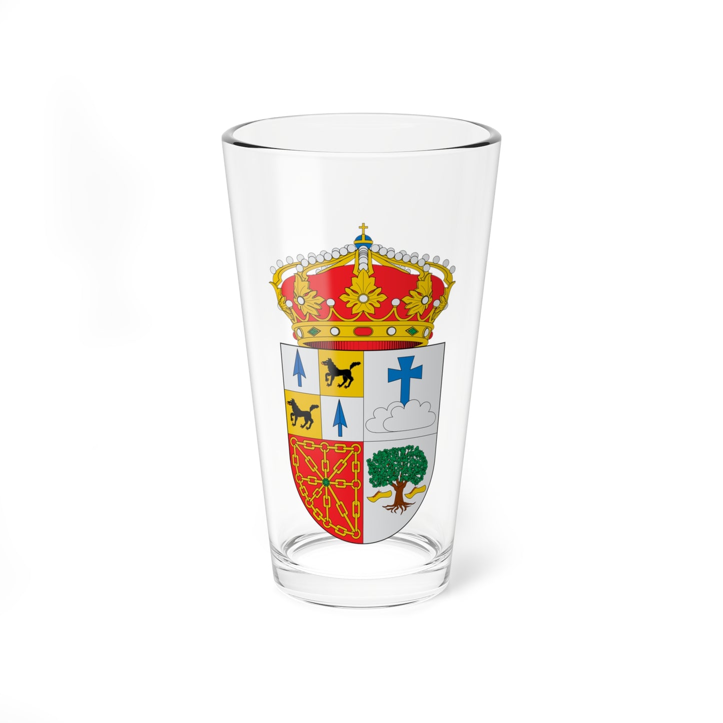 Escudo de Vera de Bidasoa (Spain) (Coat of Arms) Pint Glass 16oz