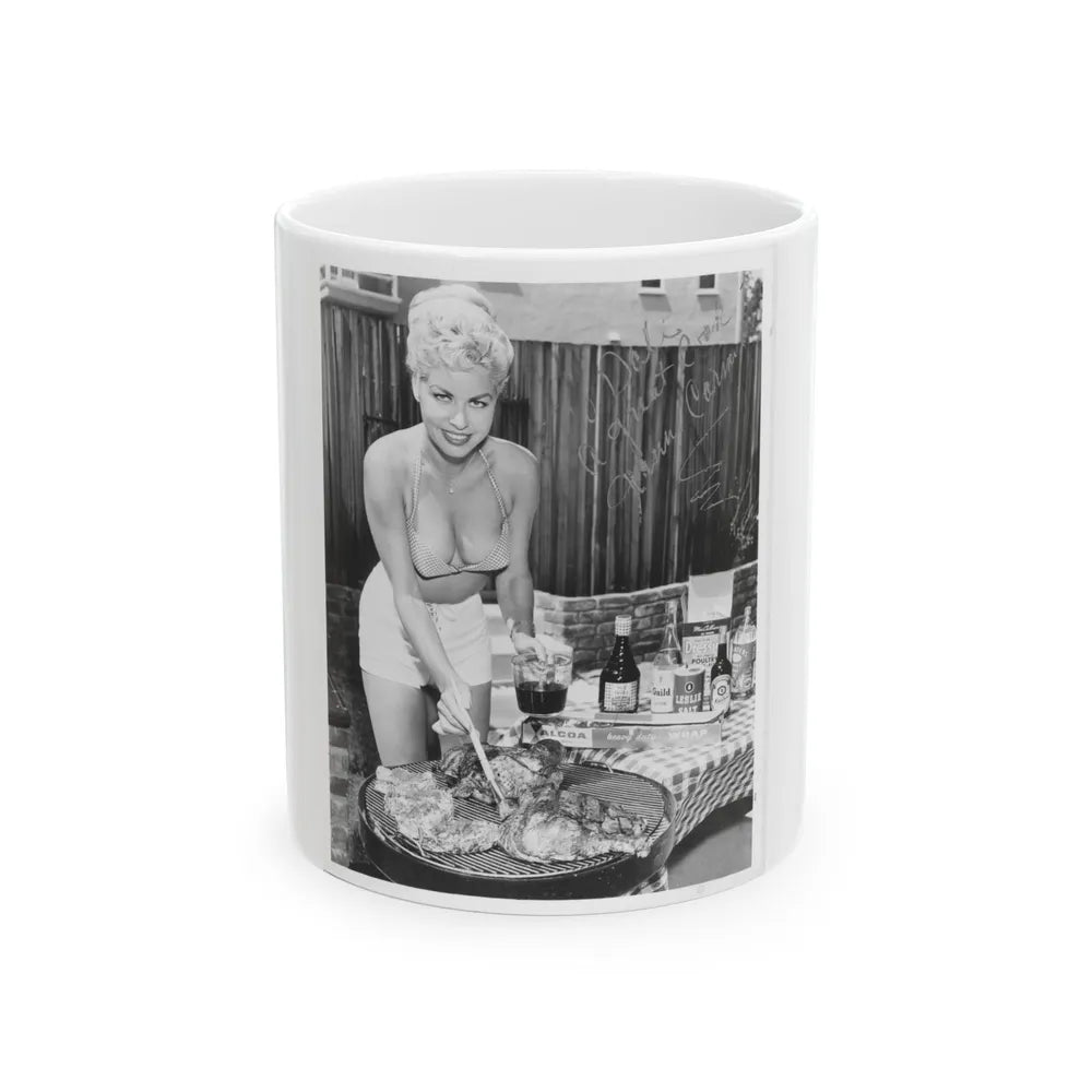 Jeanne Carmen #84 (Vintage Female Icon) White Coffee Mug-11oz-Go Mug Yourself