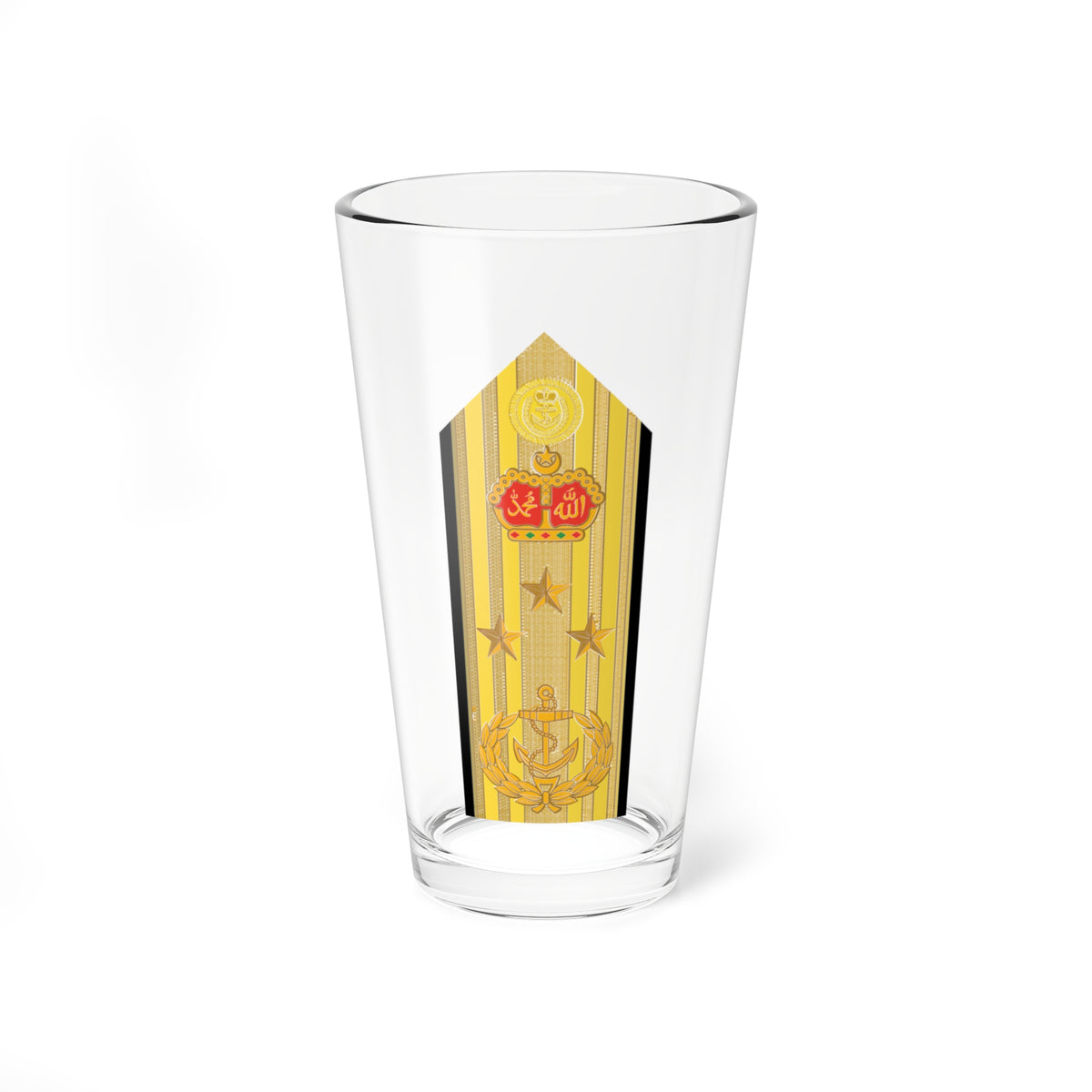 Malaysia Navy OF 8 New (Malaysia) (Military Rank) Pint Glass 16oz