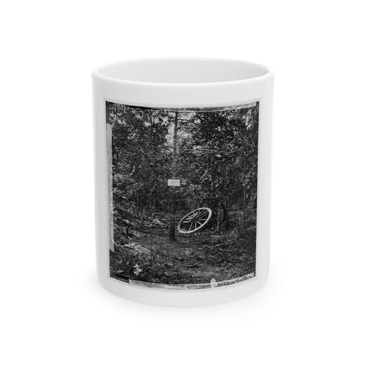 Atlanta, Georgia (Vicinity). Spot In Woods Where Gen. James B. Mcpherson Was Killed, July 22, 1864-2 (U.S. Civil War) White Coffee Mug