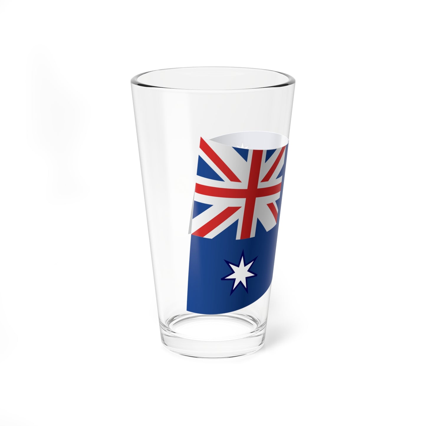 Australia Flag - iconic waving (Australia) Pint Glass 16oz