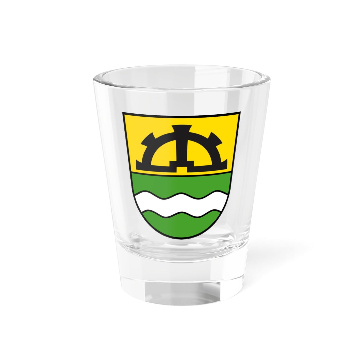 Muolen-coat of arms (Switzerland) (Coat of Arms) Shot Glass 1.5oz